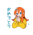 ポップな女の子の冬♡カラフル（個別スタンプ：35）
