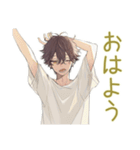 ゆるシャツ男子の冬★ほっこり（個別スタンプ：2）