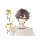 ゆるシャツ男子の冬★ほっこり（個別スタンプ：3）