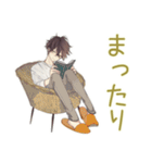 ゆるシャツ男子の冬★ほっこり（個別スタンプ：8）