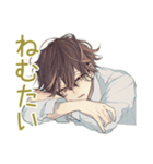 ゆるシャツ男子の冬★ほっこり（個別スタンプ：15）
