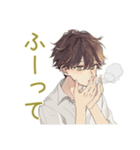 ゆるシャツ男子の冬★ほっこり（個別スタンプ：34）