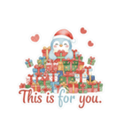 可愛いペンギンが届けるクリスマス！（個別スタンプ：3）