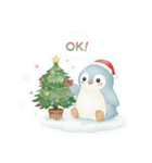 可愛いペンギンと冬をほっこり温かく！（個別スタンプ：9）
