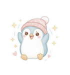 可愛いペンギンと冬をほっこり温かく！（個別スタンプ：17）