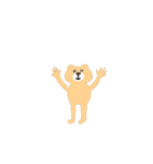 ファンサするクマさん【推し・オタク】（個別スタンプ：1）