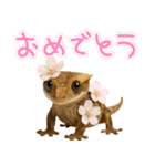 クレステッドゲッコーの天真爛漫（個別スタンプ：8）
