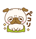 元気なパグちゃん♡（個別スタンプ：12）