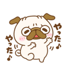 元気なパグちゃん♡（個別スタンプ：16）