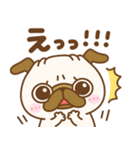 元気なパグちゃん♡（個別スタンプ：19）
