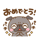 元気なパグちゃん♡（個別スタンプ：21）