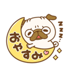 元気なパグちゃん♡（個別スタンプ：24）