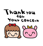 nenerin日常会話スタンプ350英語気遣い（個別スタンプ：5）