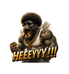 大絶叫！！パラダイスゴリラ（個別スタンプ：2）