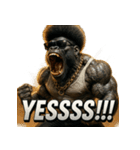 大絶叫！！パラダイスゴリラ（個別スタンプ：5）