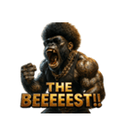 大絶叫！！パラダイスゴリラ（個別スタンプ：6）