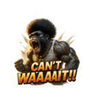 大絶叫！！パラダイスゴリラ（個別スタンプ：7）