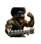 大絶叫！！パラダイスゴリラ（個別スタンプ：8）