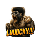 大絶叫！！パラダイスゴリラ（個別スタンプ：9）