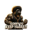 大絶叫！！パラダイスゴリラ（個別スタンプ：10）