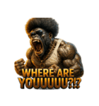 大絶叫！！パラダイスゴリラ（個別スタンプ：12）