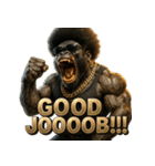 大絶叫！！パラダイスゴリラ（個別スタンプ：14）