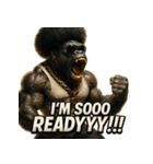 大絶叫！！パラダイスゴリラ（個別スタンプ：17）