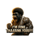 大絶叫！！パラダイスゴリラ（個別スタンプ：20）