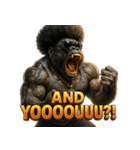 大絶叫！！パラダイスゴリラ（個別スタンプ：21）