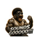 大絶叫！！パラダイスゴリラ（個別スタンプ：22）