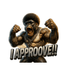 大絶叫！！パラダイスゴリラ（個別スタンプ：23）