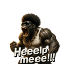 大絶叫！！パラダイスゴリラ（個別スタンプ：26）