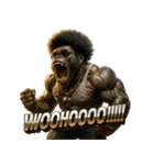 大絶叫！！パラダイスゴリラ（個別スタンプ：30）