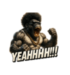 大絶叫！！パラダイスゴリラ（個別スタンプ：31）