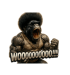 大絶叫！！パラダイスゴリラ（個別スタンプ：32）