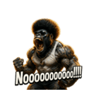 大絶叫！！パラダイスゴリラ（個別スタンプ：34）