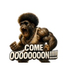 大絶叫！！パラダイスゴリラ（個別スタンプ：35）