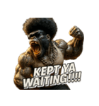 大絶叫！！パラダイスゴリラ（個別スタンプ：37）