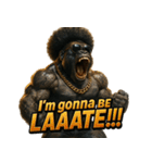 大絶叫！！パラダイスゴリラ（個別スタンプ：38）