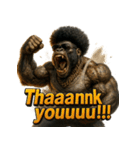 大絶叫！！パラダイスゴリラ（個別スタンプ：40）