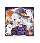 キュートウィッチのハッピーハロウィン（個別スタンプ：1）