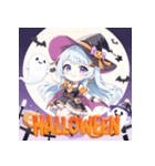 キュートウィッチのハッピーハロウィン（個別スタンプ：3）
