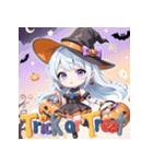 キュートウィッチのハッピーハロウィン（個別スタンプ：4）
