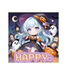 キュートウィッチのハッピーハロウィン（個別スタンプ：7）