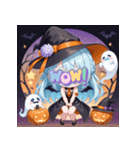 キュートウィッチのハッピーハロウィン（個別スタンプ：9）