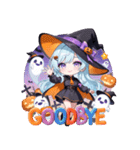 キュートウィッチのハッピーハロウィン（個別スタンプ：10）