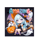 キュートウィッチのハッピーハロウィン（個別スタンプ：24）