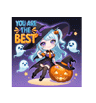 キュートウィッチのハッピーハロウィン（個別スタンプ：37）