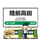 大船渡線in岩手宮城の毎日使う電車（個別スタンプ：25）