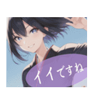 ほっこり和服の日常スタンプ★可愛い女の子（個別スタンプ：4）